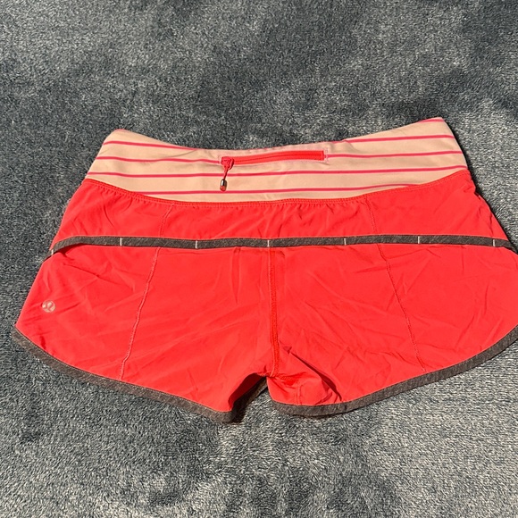 Lululemon Athletica Pink and Cream Athletic Shorts - Picture 2 of 3